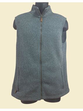 Vineyard Vines Mens Gray Full Zip Gillet Vest Size Medium